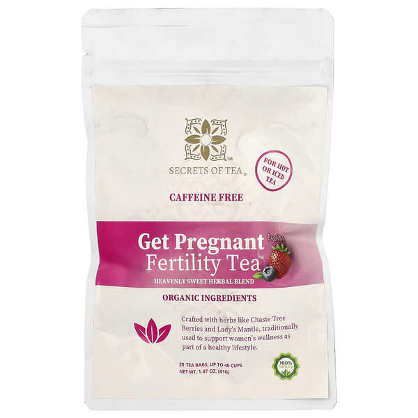 Secrets of Tea, Get Pregnant Fertility™ Fruits Tea, Caffeine Free, 20 Tea Bags, 1.47 oz (41 g)
