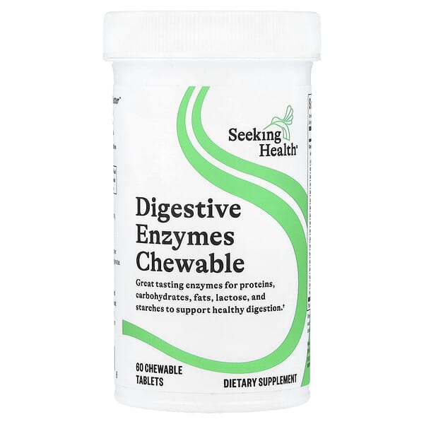 Seeking Health, Digestive Enzymes Chewable, 60 Chewable Tablets