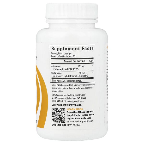 Alternative view of Seeking Health, Energy Nutrients, 30 Lozenges