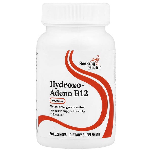 Seeking Health, Hydroxo-Adeno B12, 2,000 mcg, 60 Lozenges