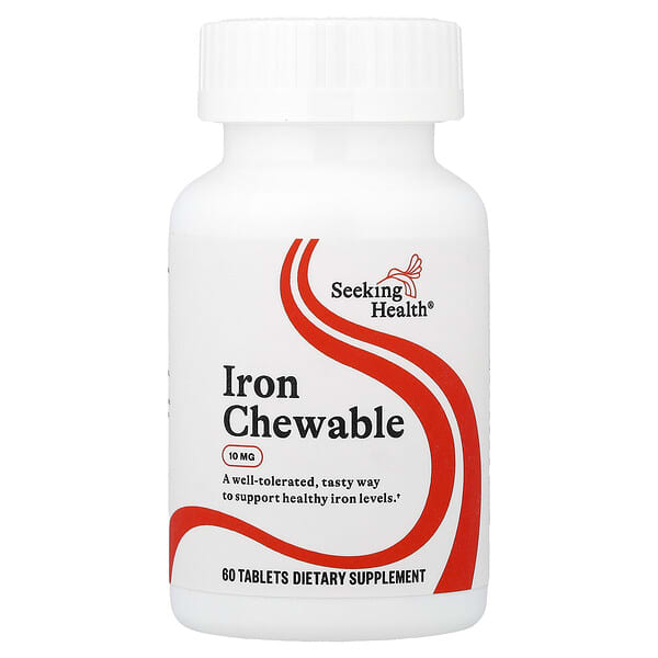 Seeking Health, Iron Chewable, 60 Tablets