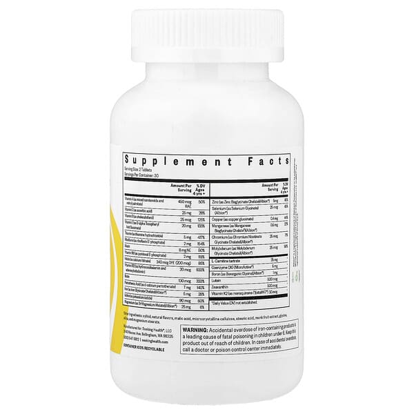 Alternative view of Seeking Health, Kids Multivitamin Chewable MF, 60 Chewable Tablets