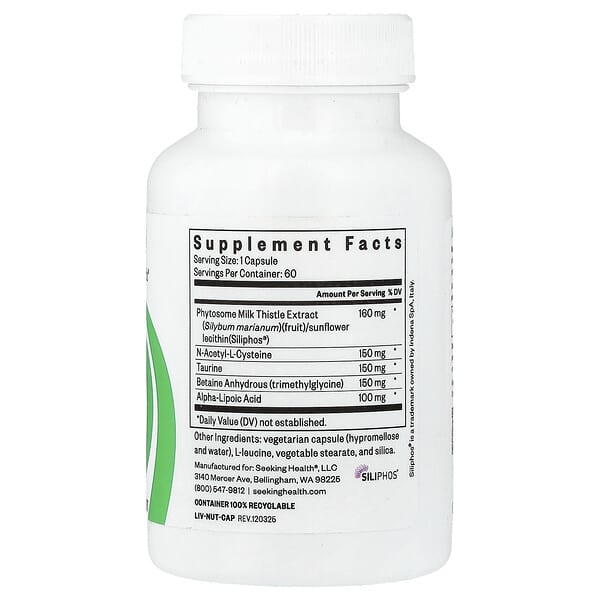 Alternative view of Seeking Health, Liver Nutrients, 60 Capsules