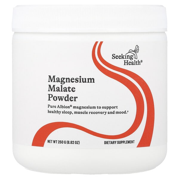 Seeking Health, Magnesium Malate Powder, 500 mg, 8.82 oz (250 g)