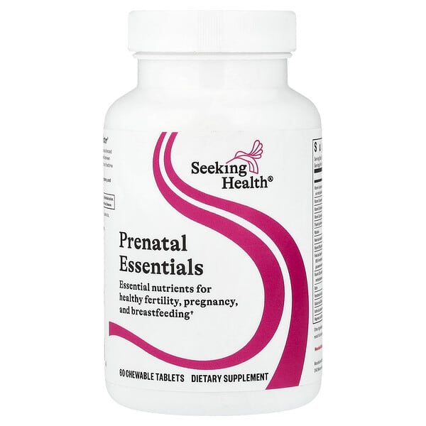 Seeking Health, Prenatal Essentials, 60 Chewable Tablets
