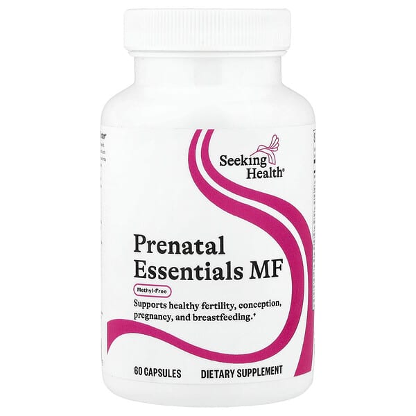 Seeking Health, Prenatal Essentials MF, Methyl-Free, 60 Capsules