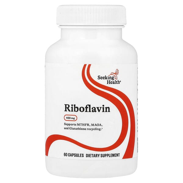 Seeking Health, Riboflavin, 400 mg, 60 Capsules
