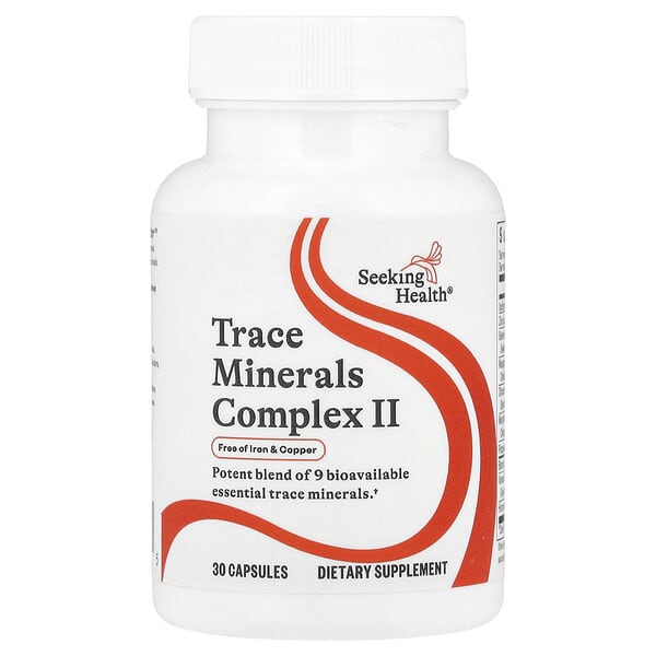 Seeking Health, Trace Minerals Complex II, 30 Capsules