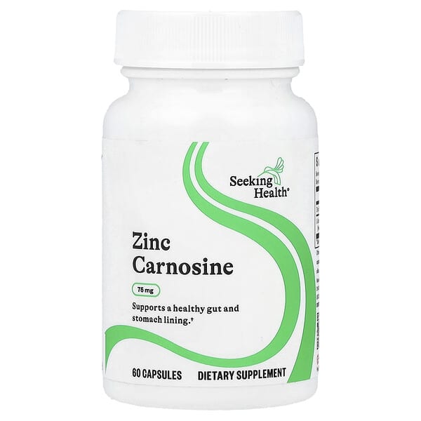 Seeking Health, Zinc Carnosine, 75 mg, 60 Capsules