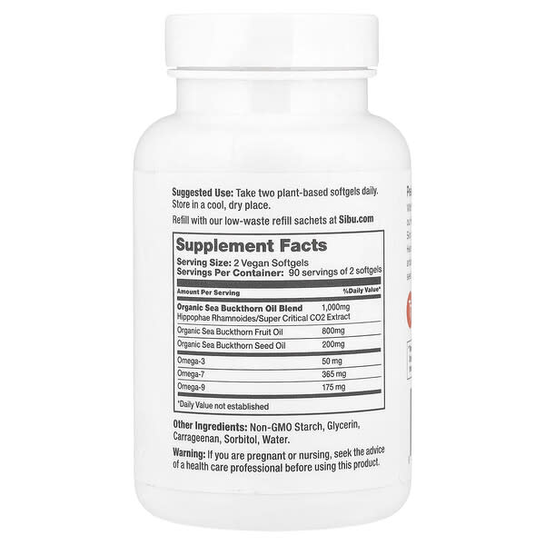 Alternative view of Sibu Beauty, Omega-7, 180 Softgels