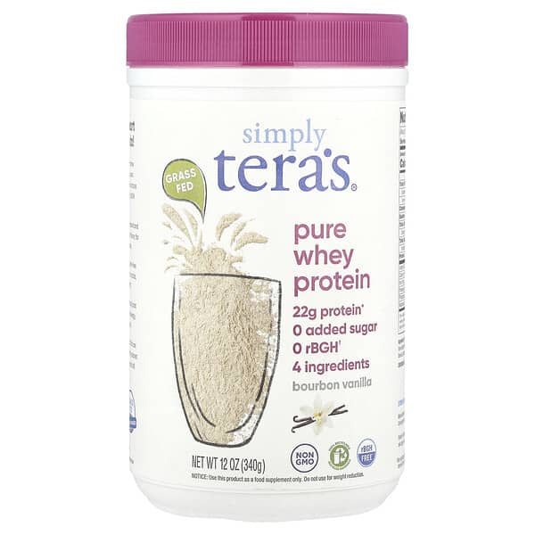 Simply Tera's, Pure Whey Protein, Bourbon Vanilla, 12 oz (340 g)