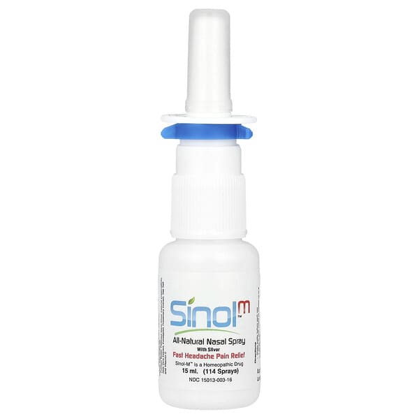 SinolM™, All-Natural Nasal Spray, Fast Headache Relief, 15 ml