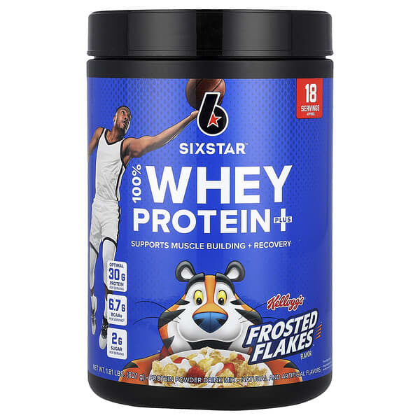 SIXSTAR, 100% Whey Protein Plus, Kellog's Frosted Flakes, 1.81 lbs (821 g)
