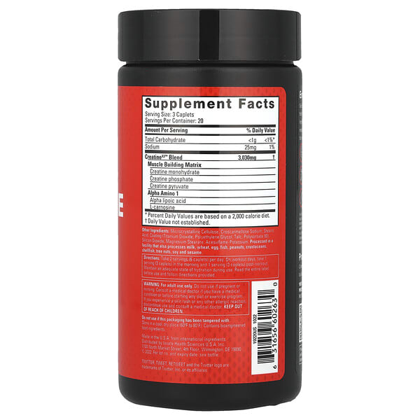 Alternative view of SIXSTAR, Creatine X3™, 60 Caplets