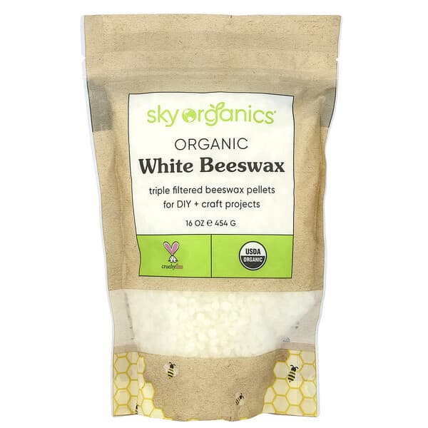 Sky Organics, Organic White Beeswax, 16 oz (454 g)