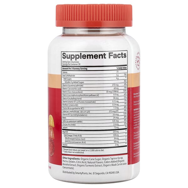 Alternative view of SmartyPants, Multi Plus, Multi & Omegas Gummies, Lemon, Orange & Strawberry Banana, 90 Gummies