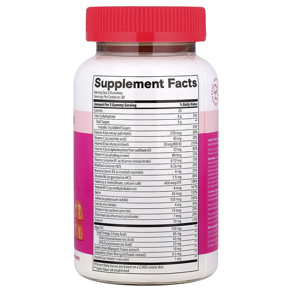 Alternative view of SmartyPants, Teen Girl Plus Multi & Omegas. Mango Orange, 60 Gummies