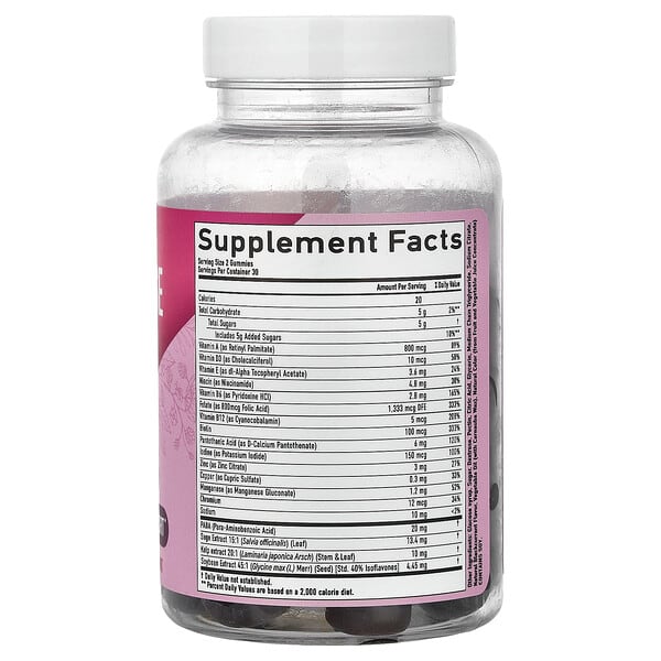 Alternative view of SMNutrition, Menopause Support Gummies, Black Currant, 60 Gummies