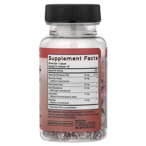 Alternative view of SMNutrition, PMS+, 30 Capsules