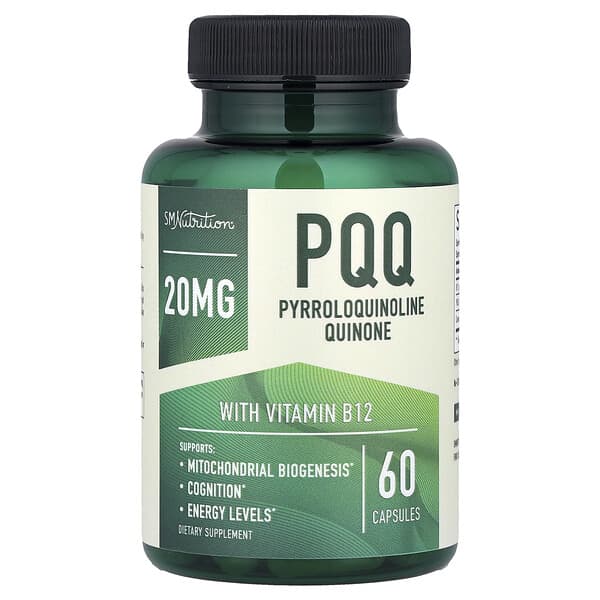 SMNutrition, PQQ With Vitamin B12, 60 Capsules