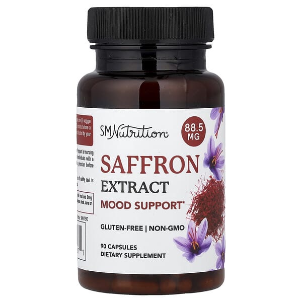 SMNutrition, Saffron Extract, 88.5 mg, 90 Capsules