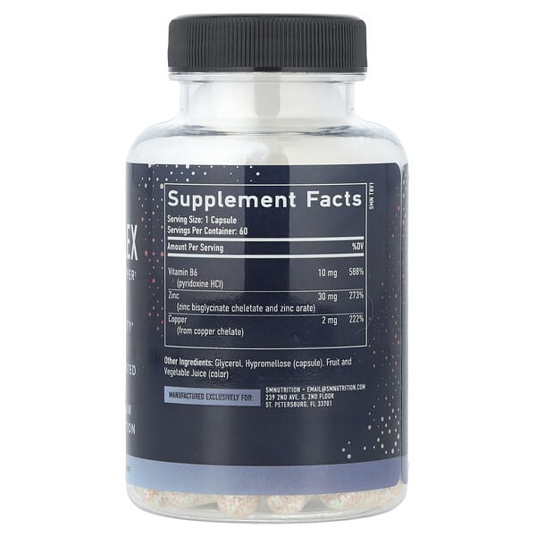 Alternative view of SMNutrition, Zinc Complex , 60 Capsules