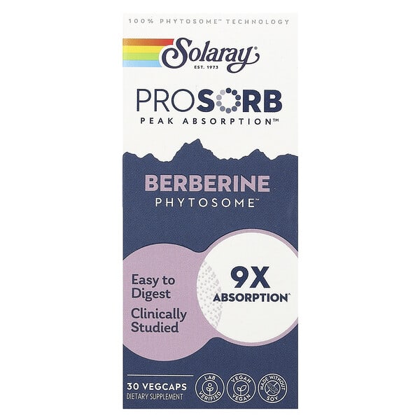 Solaray, Berberine Phytosome, 550 mg, 30 Vegcaps