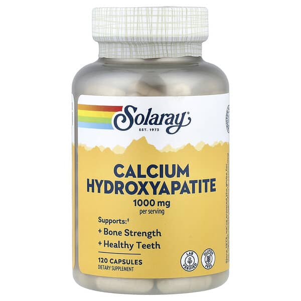 Solaray, Calcium Hydroxyapatite, 120 Capsules (250 mg per Capsule)