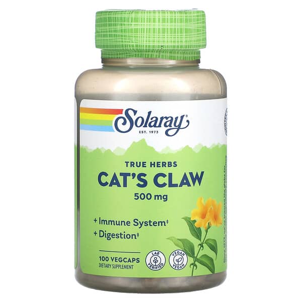 Solaray, Cat's Claw, 500 mg, 100 VegCaps 5 Solaray, Cat's Claw, 500 mg, 100 VegCaps