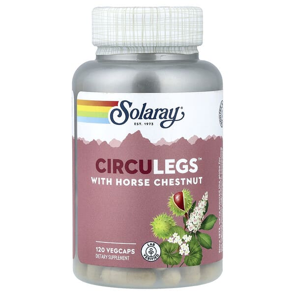 Solaray, CircuLegs™ with Horse Chestnut, 120 VegCaps