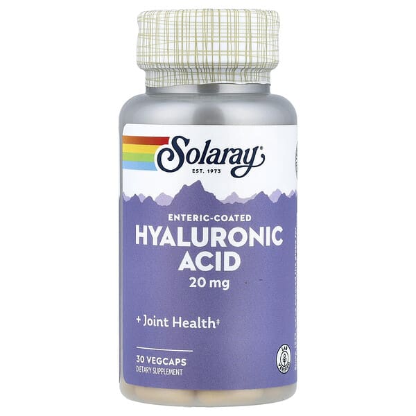 Solaray, Enteric-Coated Hyaluronic Acid, 30 VegCaps