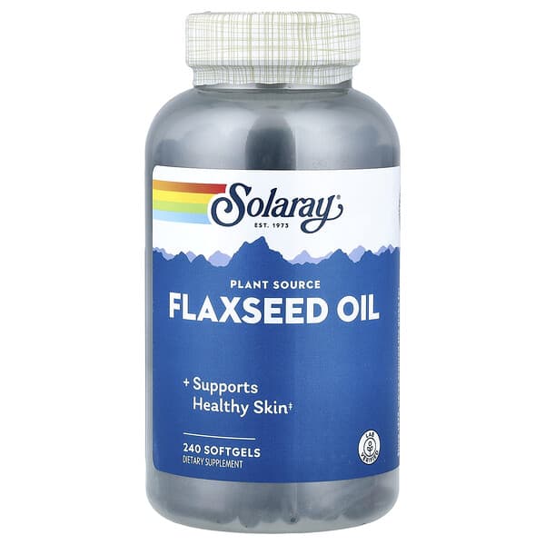 Solaray, Flaxseed Oil, 240 Softgels (1,000 mg per Softgel)