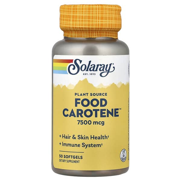 Solaray, Food Carotene™, 50 Softgels