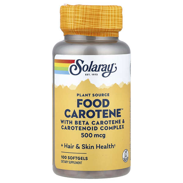 Solaray, Food Carotene™, 500 mcg, 100 Softgels