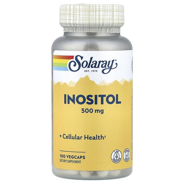 Solaray, Inostitol, 500 mg, 100 VegCaps