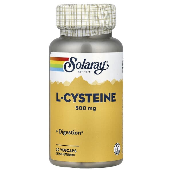 Solaray, L-Cysteine, 500 mg, 30 VegCaps