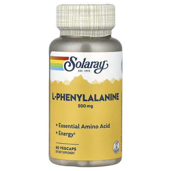 Solaray, L-Phenylalanine, 500 mg, 60 VegCaps