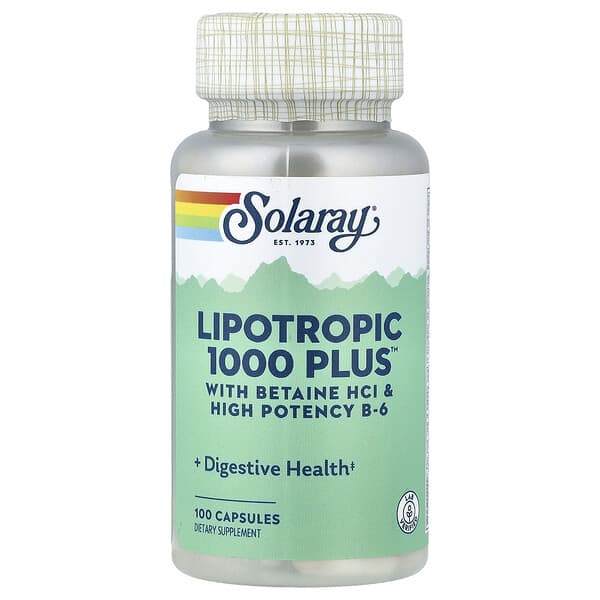 Solaray, Lipotropic 1000 Plus™, 100 Capsules