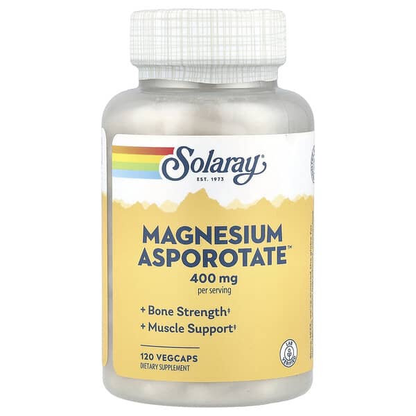 Solaray, Magnesium Asporotate™, 120 VegCaps (200 mg per Capsule)