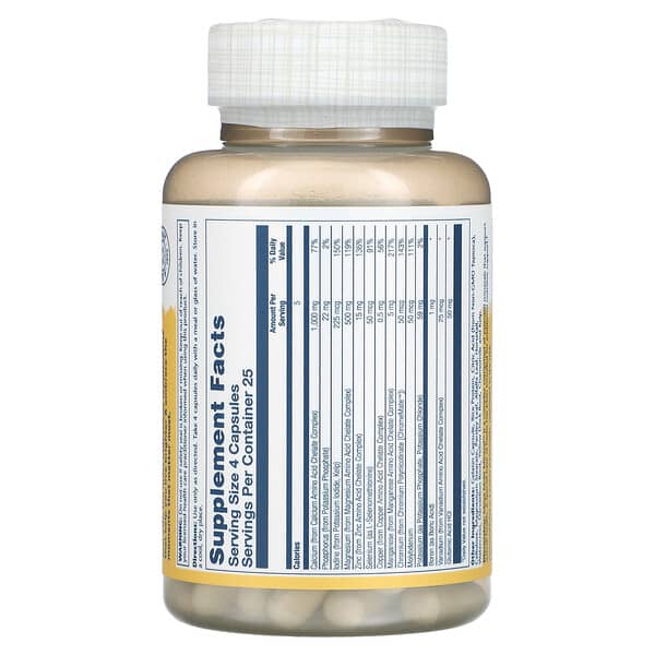 Alternative view of Solaray, Mega Multi Mineral, Iron Free, 100 Capsules