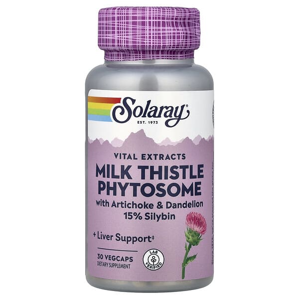 Solaray, Milk Thistle Phytosome, 30 VegCaps