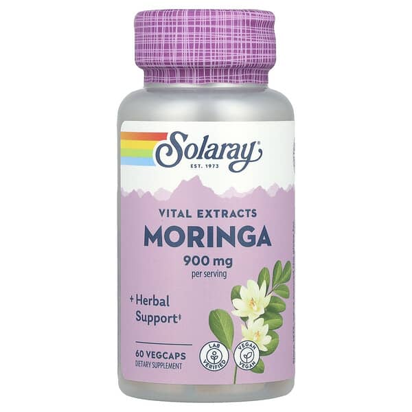 Solaray, Moringa, 60 Vegcaps (450 mg per Capsule)