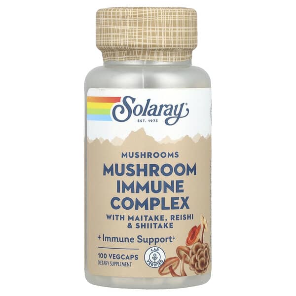 Solaray, Mushroom Immune Complex with Maitake, Reishi & Shiitake, 100 VegCaps