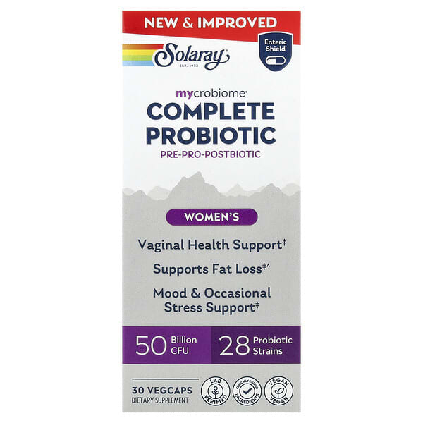 Solaray, Mycrobiome®, Complete Probiotic, Women's, 30 VegCaps