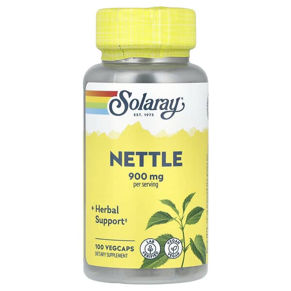 Solaray, Nettle, 100 VegCaps (450 mg per Capsule)