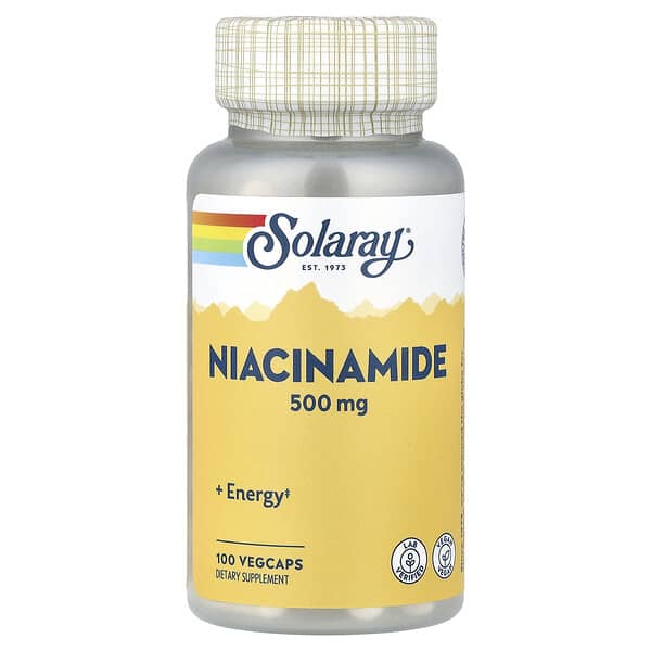 Solaray, Niacinamide, 500 mg, 100 VegCaps