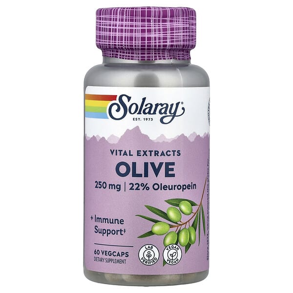 Solaray, Olive, 60 VegCaps 3 Solaray, Olive, 60 VegCaps