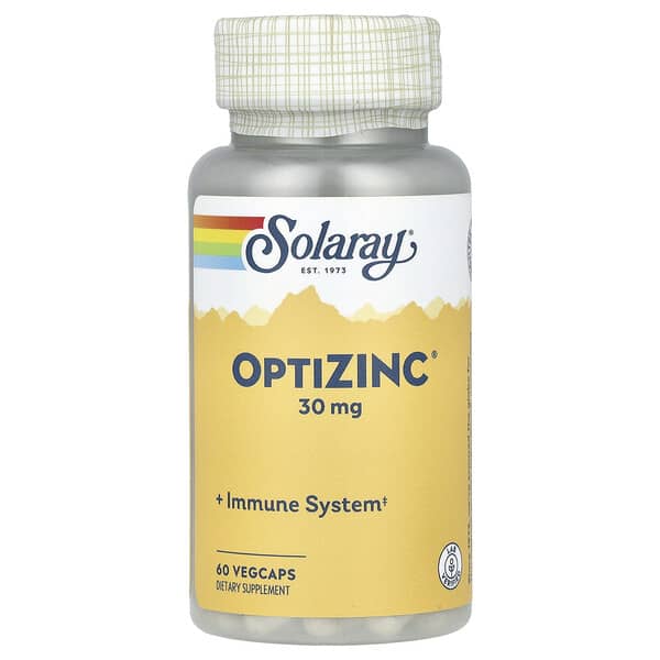 Solaray, Optizinc®, 30 mg, 60 VegCaps