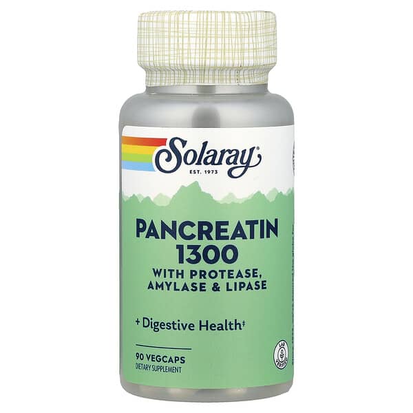 Solaray, Pancreatin 1300, 90 VegCaps