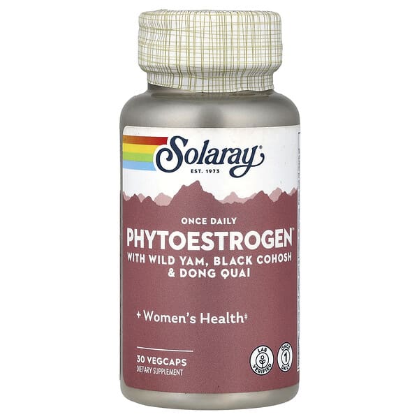 Solaray, Phytoestrogen™ with Wild Yam, Black Cohosh & Dong Quai, 30 VegCaps
